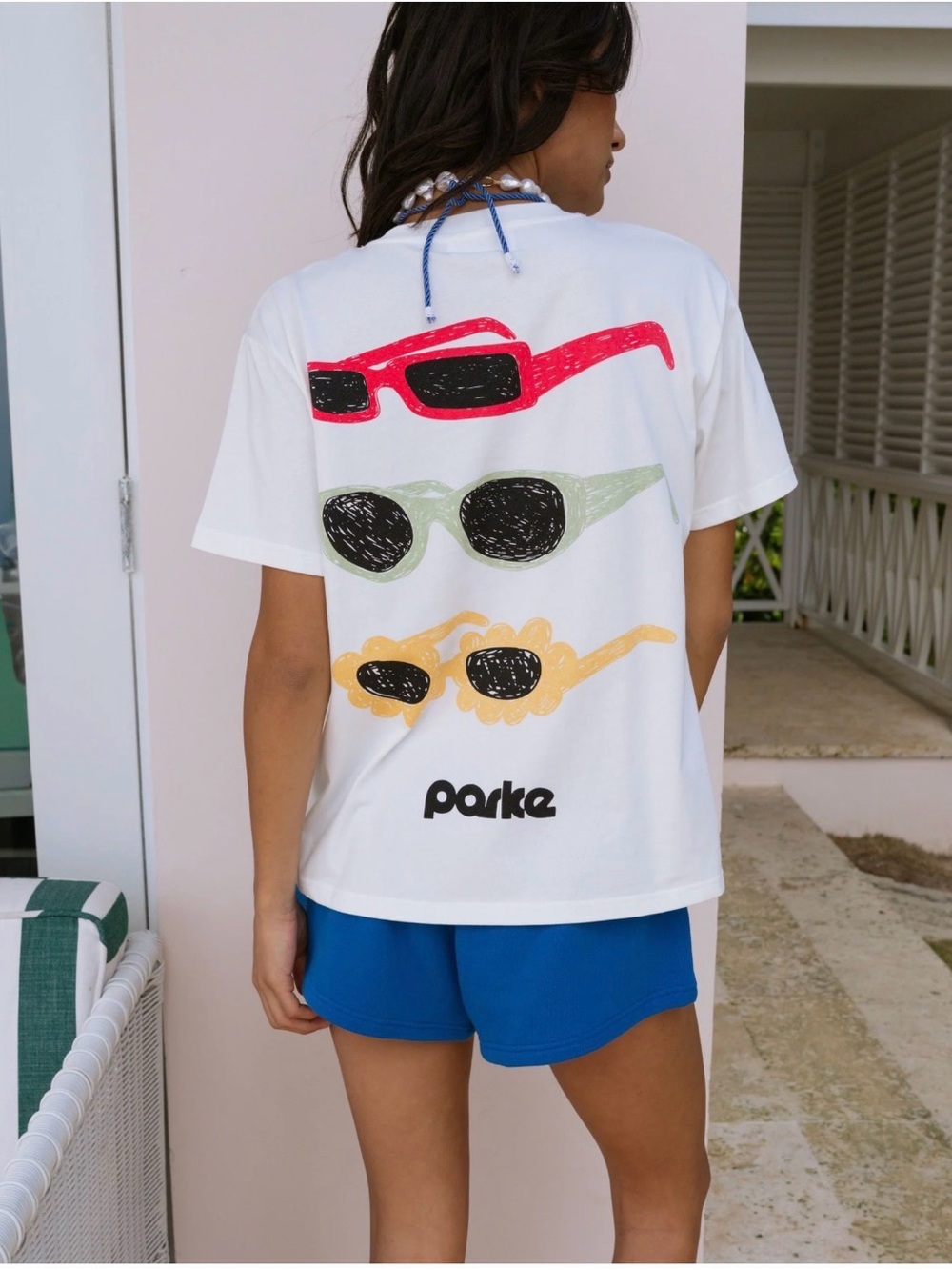 NWT - Parke Graphic T-Shirt - Summerland Collection - Sunglasses